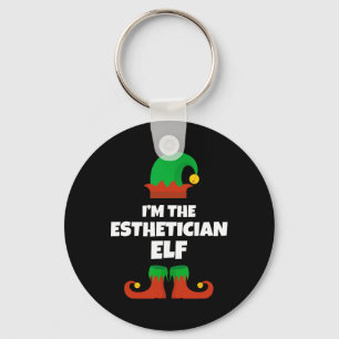 I'm The Aesthetician Elf Family Pajama Christmas B Key Ring