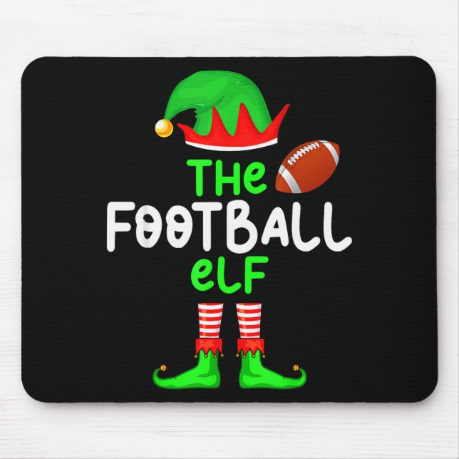 I'm The American Football Elf Christmas Matching P Mouse Mat (Front)