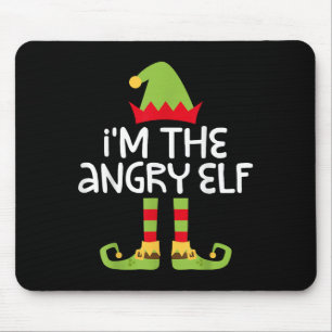 I'm The Angry Elf Matching Christmas Elf Shirt  Mouse Mat