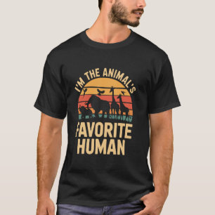 I'm the animal's favourite human Retro Zoology Zoo T-Shirt