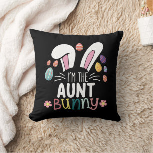 I'm The Aunt Bunny Easter Family Matching Cushion