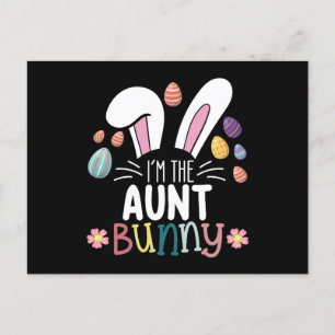 I'm The Aunt Bunny Easter Family Matching Postcard