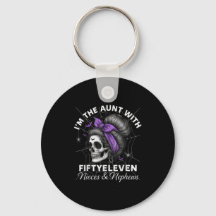 I'm The Aunt With Fiftyeleven Nieces Nephews Hallo Key Ring