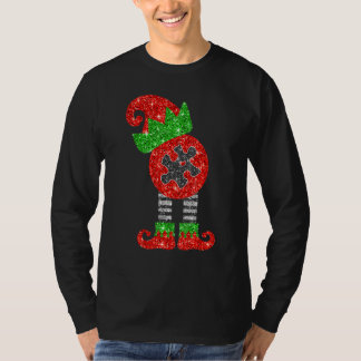 I'm The Autism Puzzle Elf Teacher Matching Christm T-Shirt