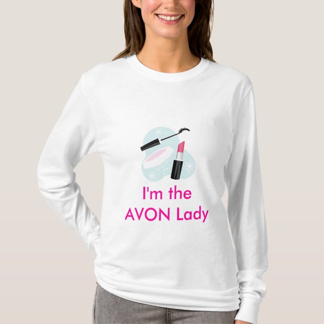 I'm the AVON Lady Fitted Long Sleeve T-Shirt (Front)