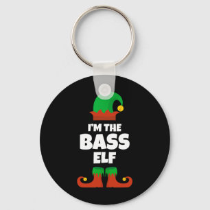 I'm The B Elf Family Pajama Christmas Player Bist Key Ring