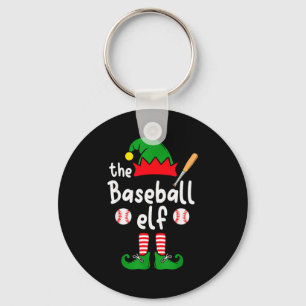 I'm The Baseball Elf Christmas Family Matching Paj Key Ring