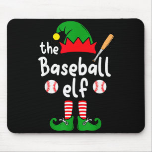 I'm The Baseball Elf Christmas Family Matching Paj Mouse Mat