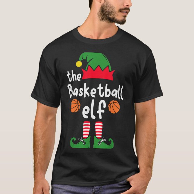 I'm The Basketball Elf Christmas Family Matching P T-Shirt (Front)