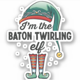I'm the Baton Twirling Elf Christmas Gift Xmas
