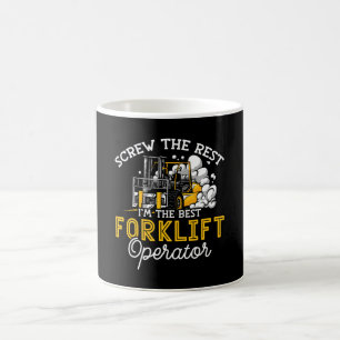 I'm The Best Forklift Operator Driver Worker Truck Coffee Mug