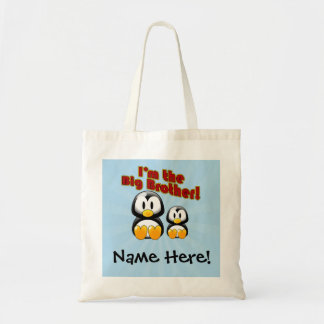 I'm the Big Brother, 2 Penguins Tote Bag