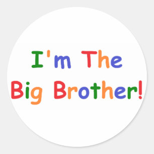 I'm the Big Brother Classic Round Sticker