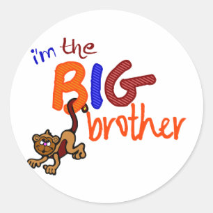 I'm The Big Brother Classic Round Sticker