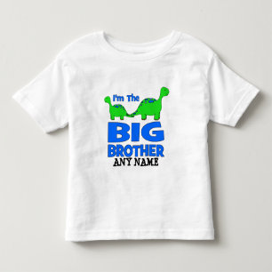 I'm the BIG Brother! Custom Dinosaur Design Toddler T-Shirt