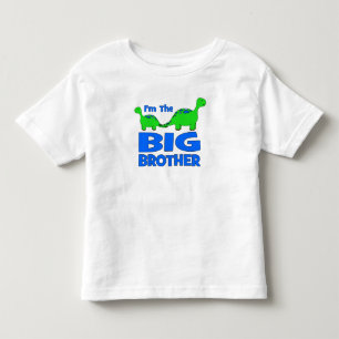 I'm the BIG Brother! Custom Dinosaur Design Toddler T-Shirt