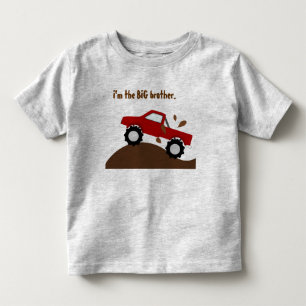 I'm The Big Brother Red Monster Truck Toddler T-Shirt