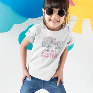 I'm the Big Sister Cute Elephants T-Shirt
