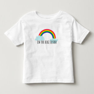 I'm The Big Sister Rainbow Toddle Tee