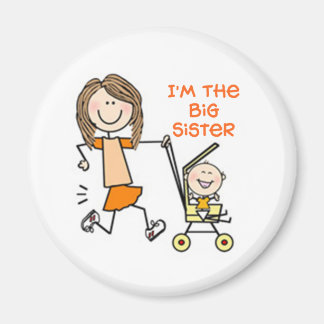 I'm the Big Sister Stick Figure Magnet