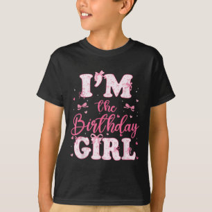 Im The Birthday Girl Coquette Bow Birthday Family T-Shirt