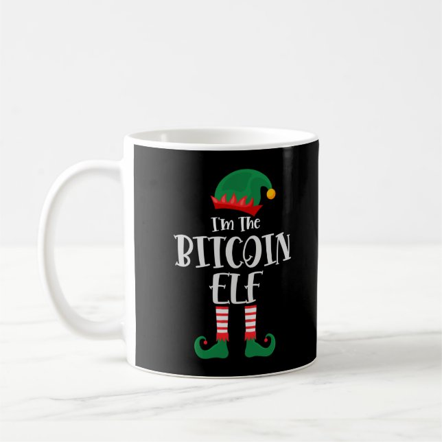Im The Bitcoin Elf Matching Christmas Coffee Mug (Left)