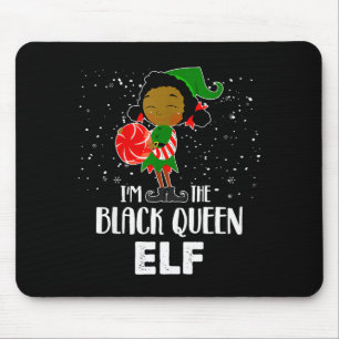 I'm The Black Queen Elf African American Girls Kid Mouse Mat