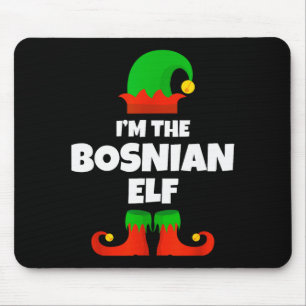 I'm The Bosnian Elf Family Pajama Christmas Funny Mouse Mat