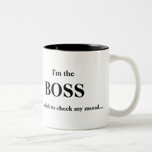 I'm the BOSS  (1) Two-Tone Coffee Mug
