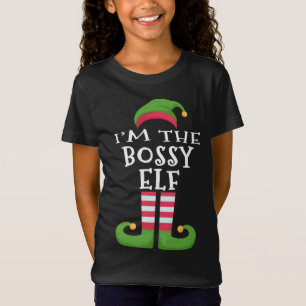 I'm the Boss Elf Family Matching Christmas Pajama T-Shirt