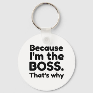 I'm the boss key ring