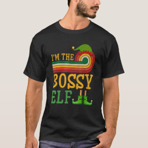 I'm The Bossy Elf Matching Group Christmas Party P T-Shirt