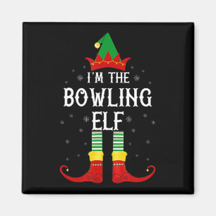 I'm the Bowling Elf Family Group Christmas  Magnet