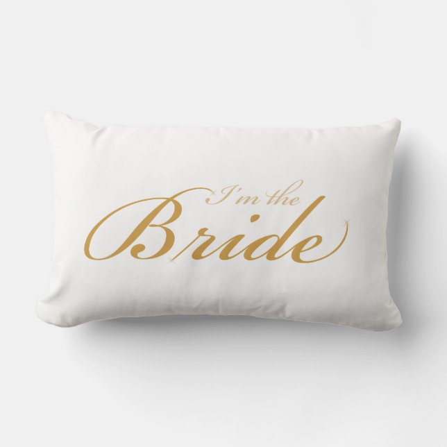 I'm the Bride - I'm getting married pillow (Front)