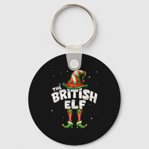 I'm The British Elf Family Matching Group Christma Key Ring