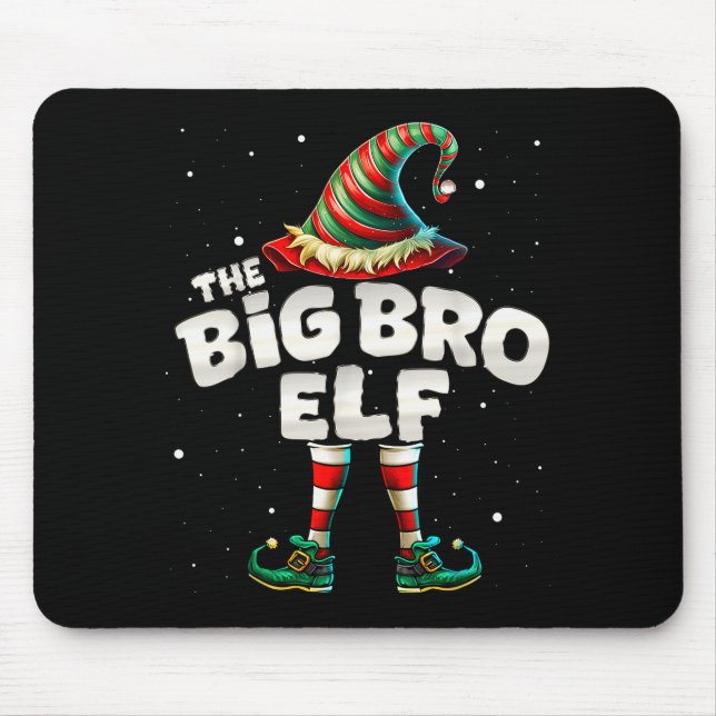 I'm The Brother Elf Family Matching Group Christma Mouse Mat (Front)