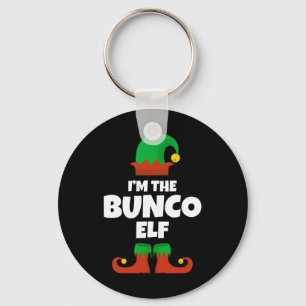 I'm The Bunco Elf Family Pajama Christmas Funny Bu Key Ring