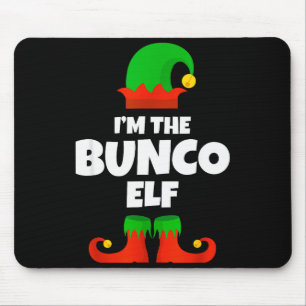 I'm The Bunco Elf Family Pajama Christmas Funny Bu Mouse Mat