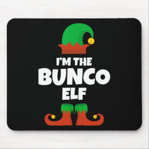 I'm The Bunco Elf Family Pajama Christmas Funny Bu Mouse Mat