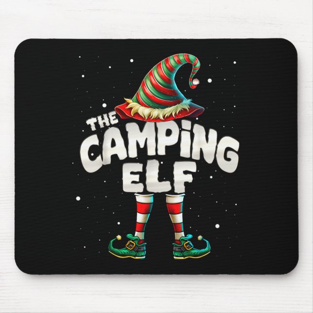 I'm The Camng Elf Family Matching Group Christmas  Mouse Mat (Front)