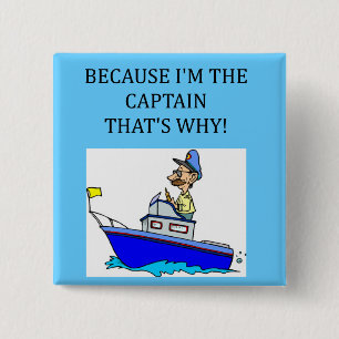 i'm the captain 15 cm square badge