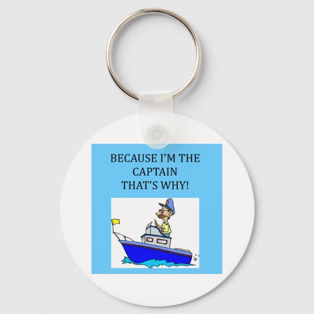i'm the captain key ring (Front)