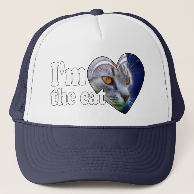 I'm the cat trucker hat (Front)
