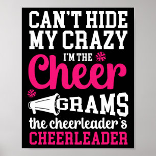 I'm The Cheer Grams Of A Cheerleader Grams Grandma Poster