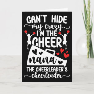 I'm The Cheer Nana Of A Cheerleader Nana Cheerlead Card