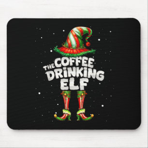 I'm The Coffee Drinking Elf Family Matching Group Mouse Mat