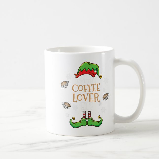Im The Coffee Lover Elf Christmas  Coffee Mug (Right)
