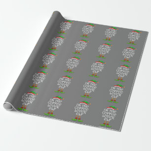 I'm The Coffee Lover Elf Shirt Matching Family Wrapping Paper