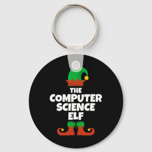 I'm The Computer Science Elf Family Pajama Christm Key Ring