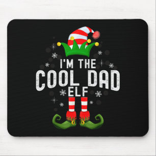 I'm The Cool Dad Elf Christmas Family Pjs Costume Mouse Mat